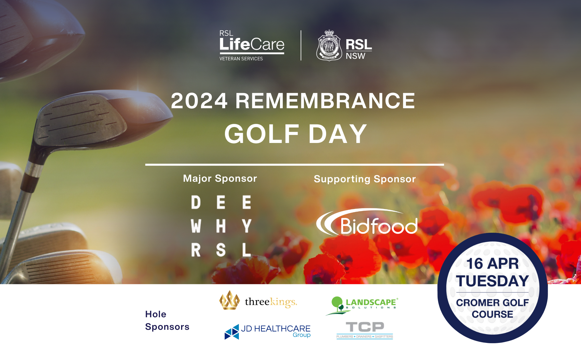 2024 Golf Day - 6 sponsors