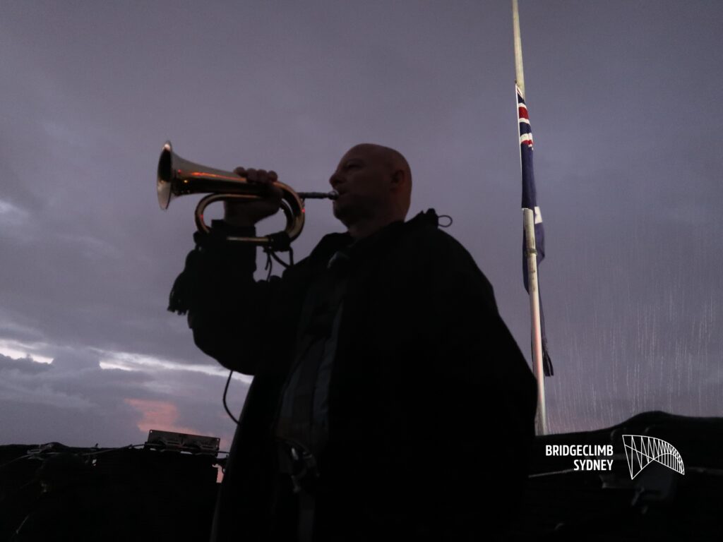 Dawn Service Bridge Climb - Anzac Day 2025 - bugler