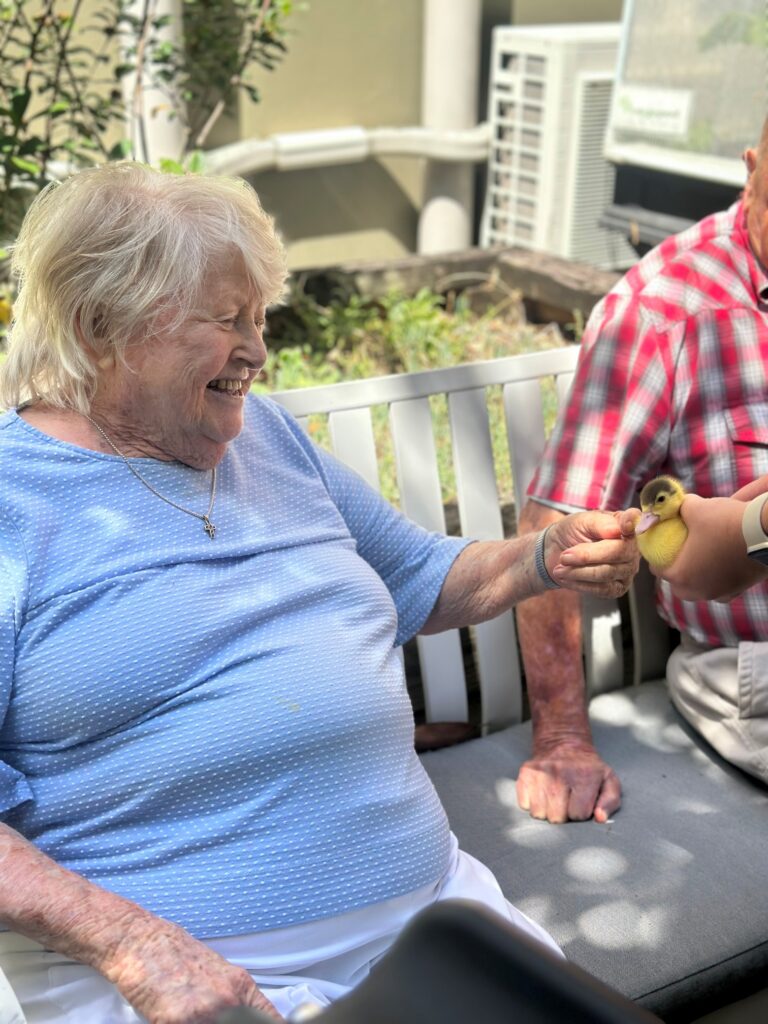 Pet therapy in aged care