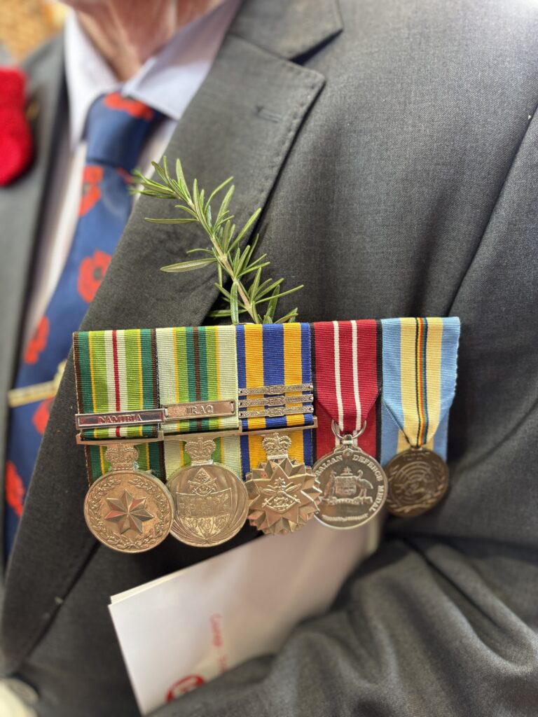Geoff Seis medals RSL LifeCare Narrabeen